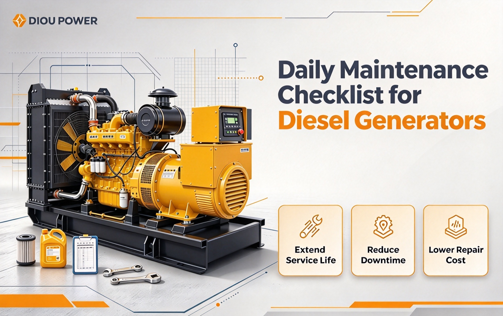 Daily Maintenance Checklist for Diesel Generators: Extend Service Life & Reduce Downtime Repair Cost