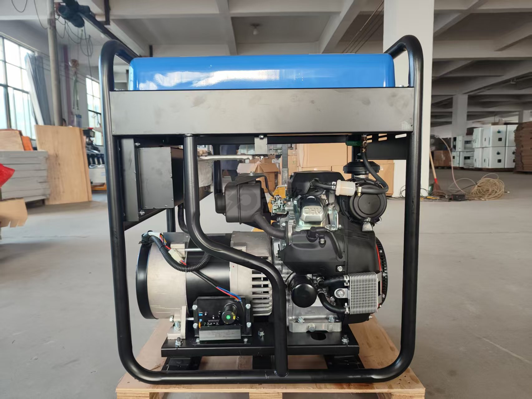 Open-frame Portable Gasoline Generator Set, 60Hz Emergency Power Supply
