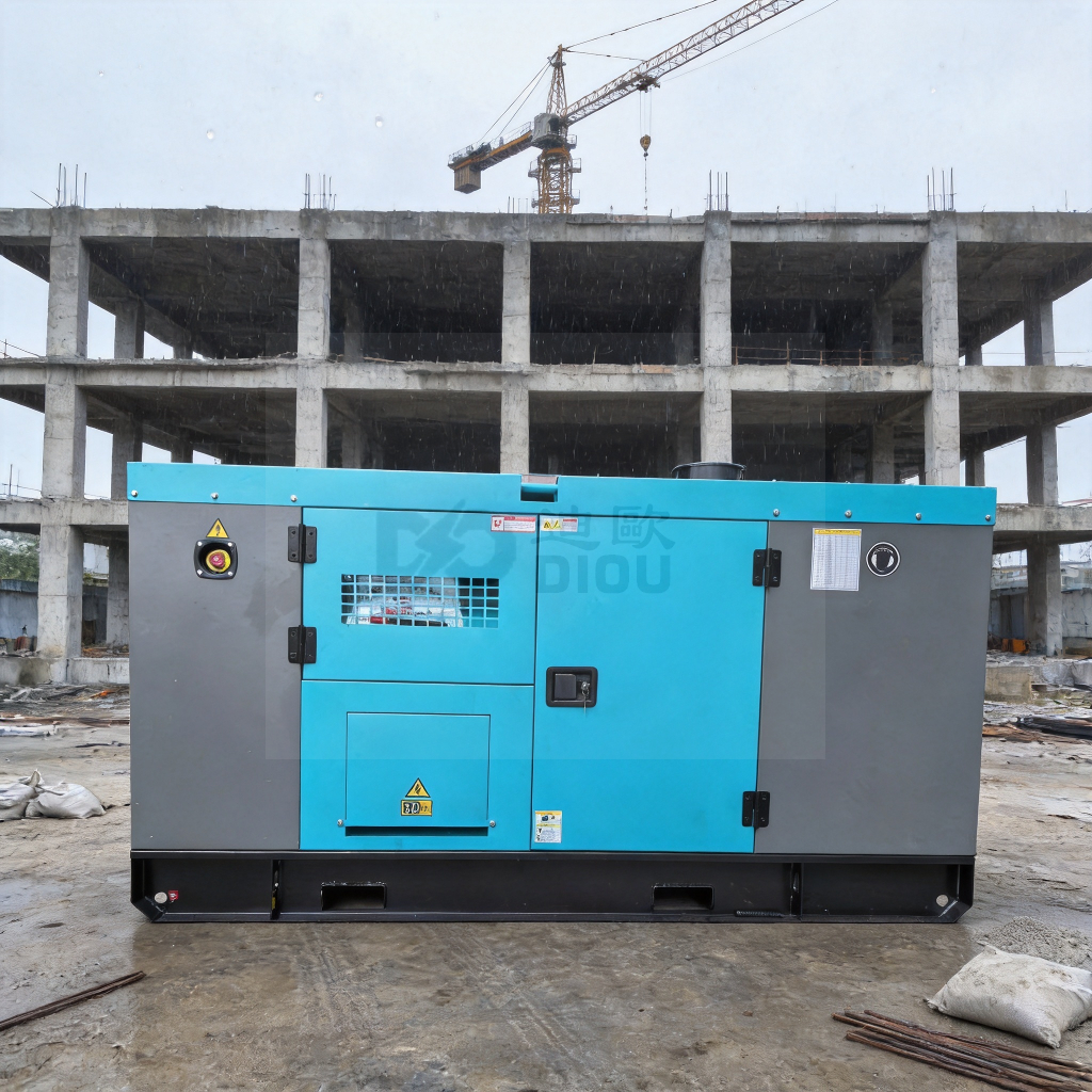 Portable Silent Diesel Generator Set for Construction Sites
