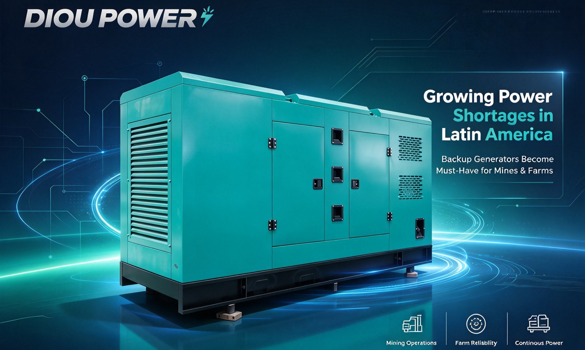 Growing Power Shortages in Latin America: Backup Generators Become Must-Have for Mines & Farms
