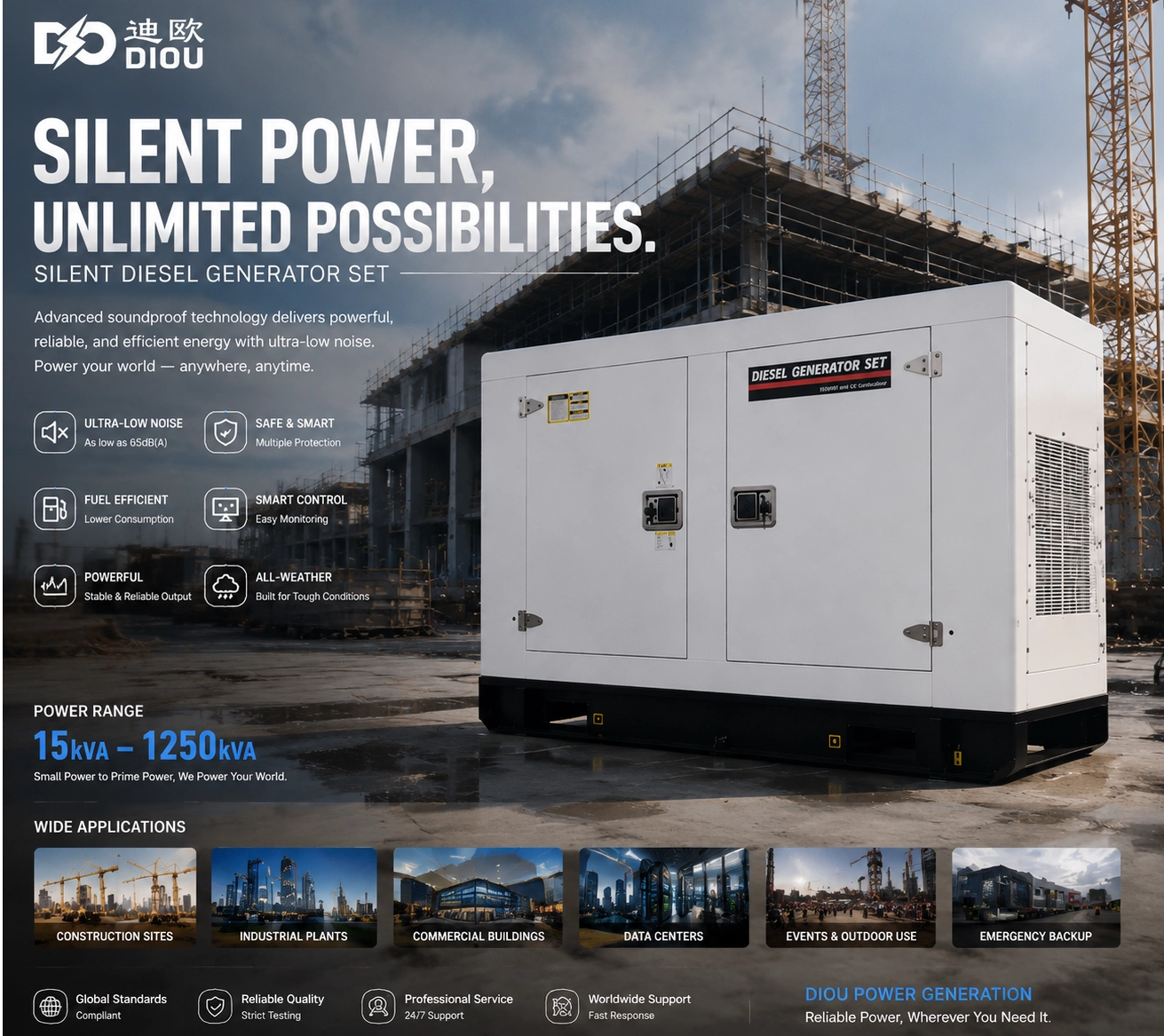 How Silent Diesel Generators Are Transforming Reliable Backup Power Across Industries