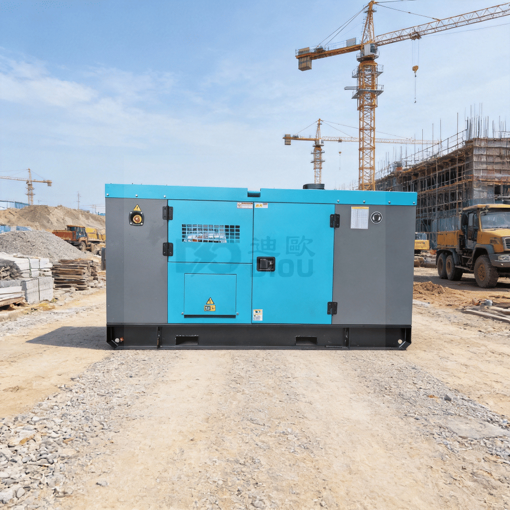 Portable Silent Diesel Generator Set for Construction Sites