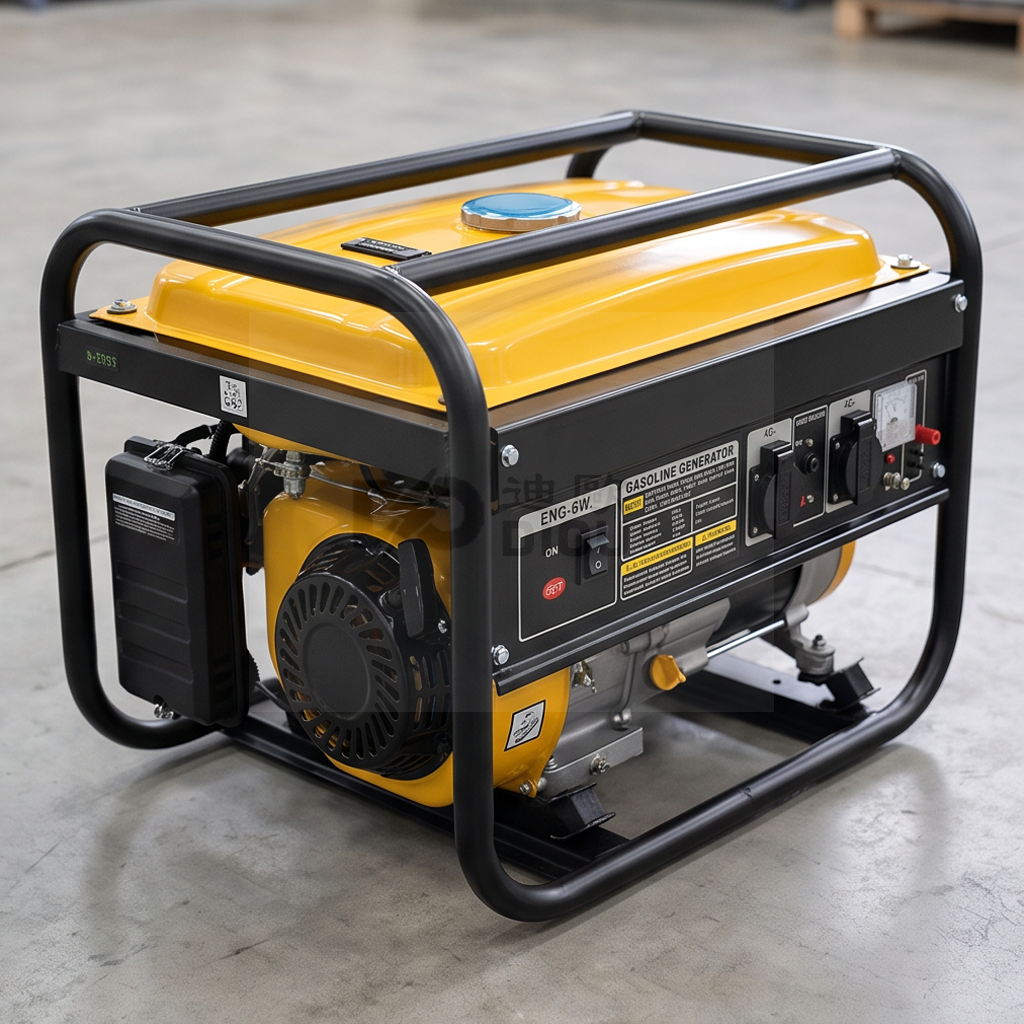 2kW-7kW Portable Open Frame Gasoline Generator, Outdoor Backup Power for Home, Construction & Stall